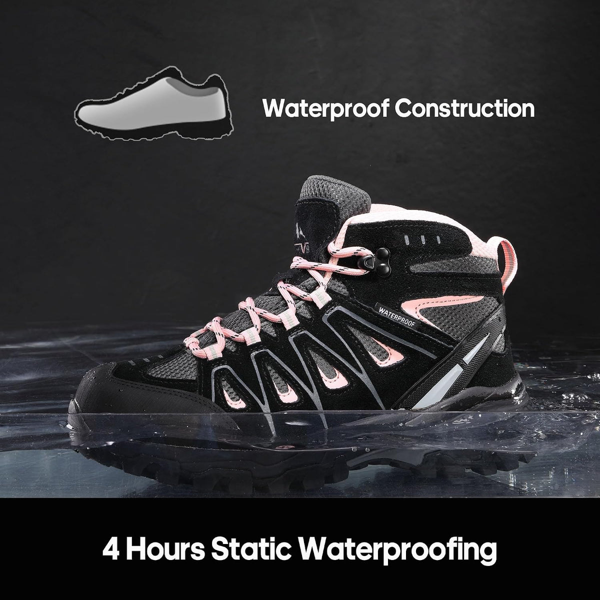 Women'S Waterproof Hiking Boots Trekking