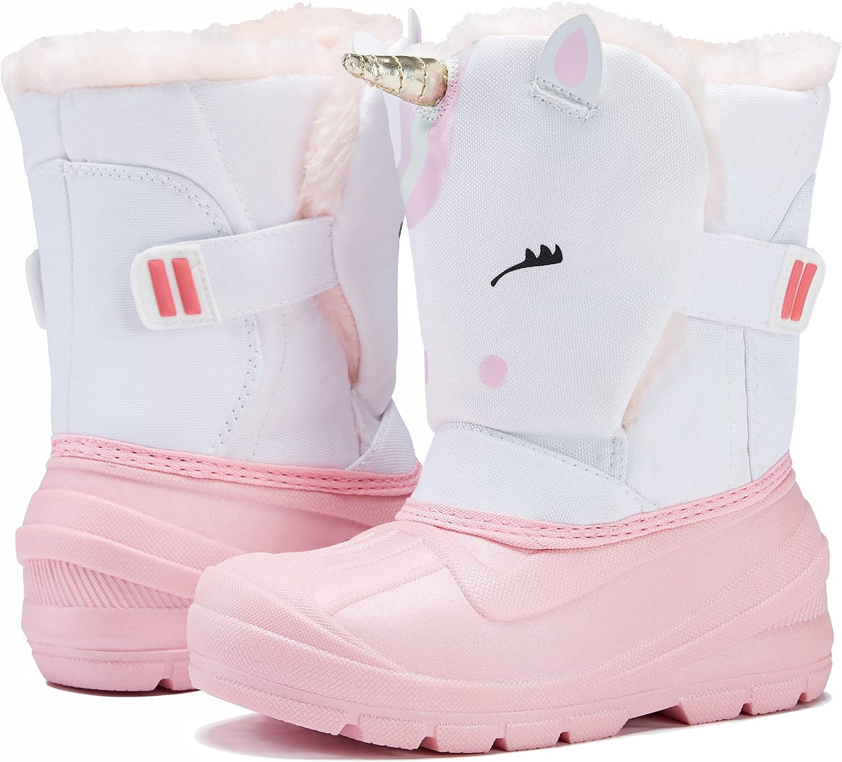 Kids Snow Boots Waterproof Toddler Winter Girl Boy Insulated Fleece