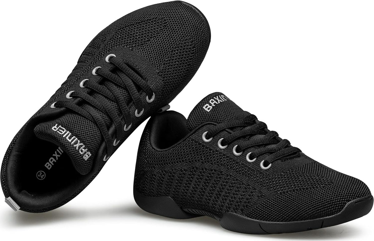 Girls White Cheerleading Shoes | Breathable Youth Cheer Competition Sneakers Athletic Training Dance Tennis Walking Shoes