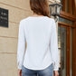 Womens Dressy Casual Blouse Business Long Sleeve Tops