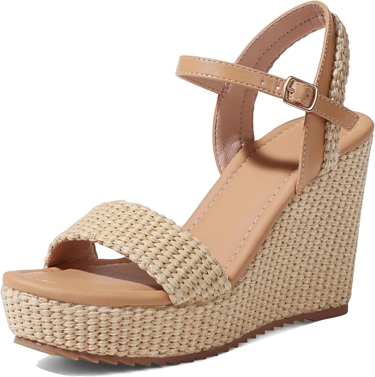 Wedges Heels Sandals for Women- Open Toe Espadrille Platform Sandal