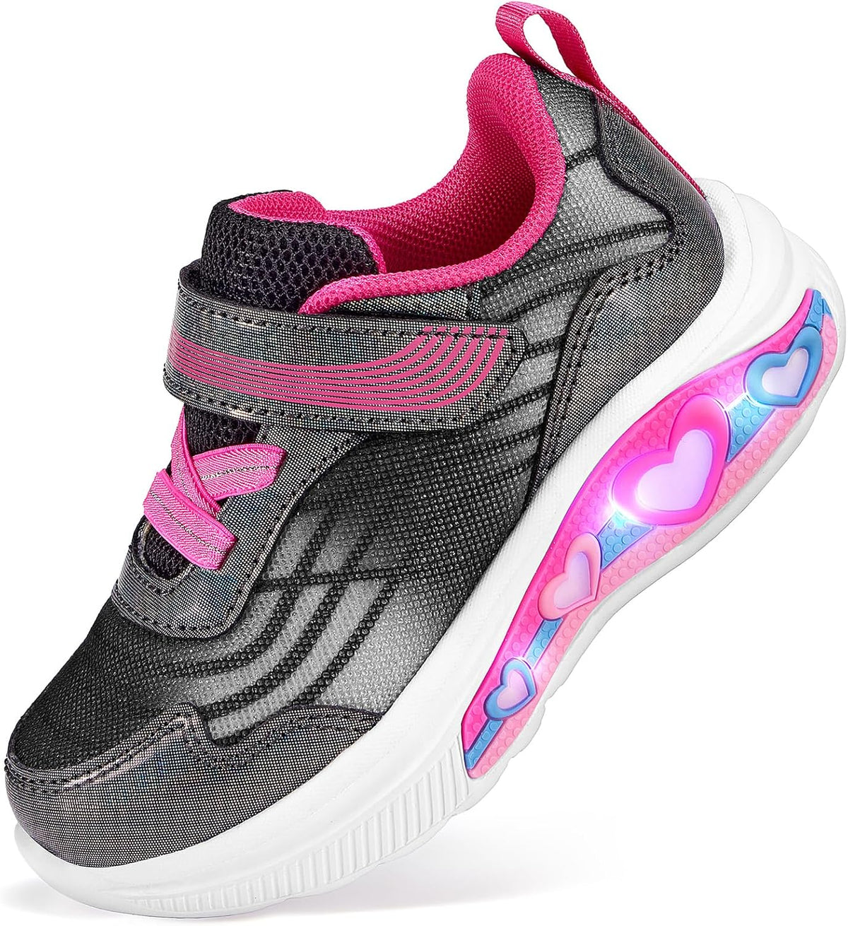 Toddler Girls Light up Shoes Kids LED Sneakers