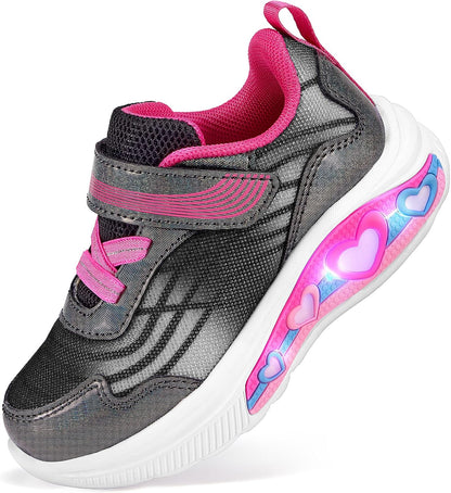 Toddler Girls Light up Shoes Kids LED Sneakers