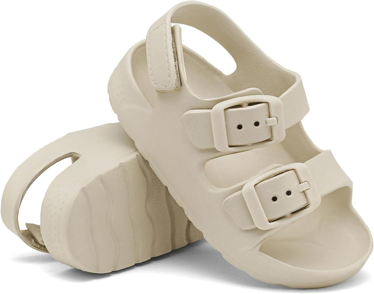 Toddler Boys Girls Double Buckle Sandals Children'S Adjustable Back Strap Water Sandal