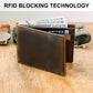 Minimalist Wallet for Men RFID Leather Bifold Slim Billfold with ID and Card Slots