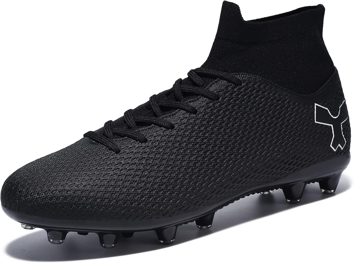 Men'S Soccer Cleats Football Shoes for Indoor Outdoor Training White