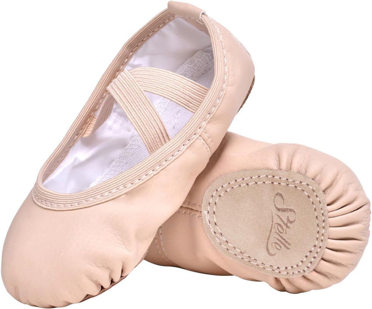 Ballet Shoes for Girls Toddler Soft Leather Split Sole