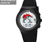 Digital Watch for Women Waterproof Black Wristwatch Sports Mens Stopwatch