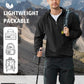 Men'S Light Rain Jacket Packable Waterproof Raincoat Windbreaker