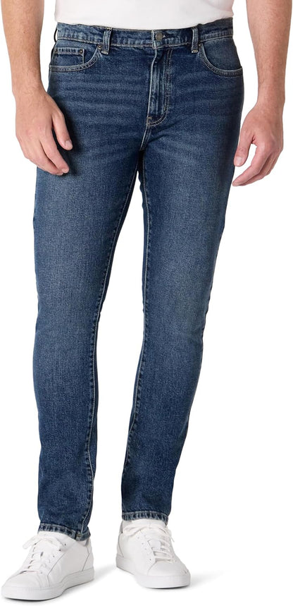 Men'S Low Stretch Slim-Fit Jean, Tapered Leg, Vintage Inspired Midweight Denim