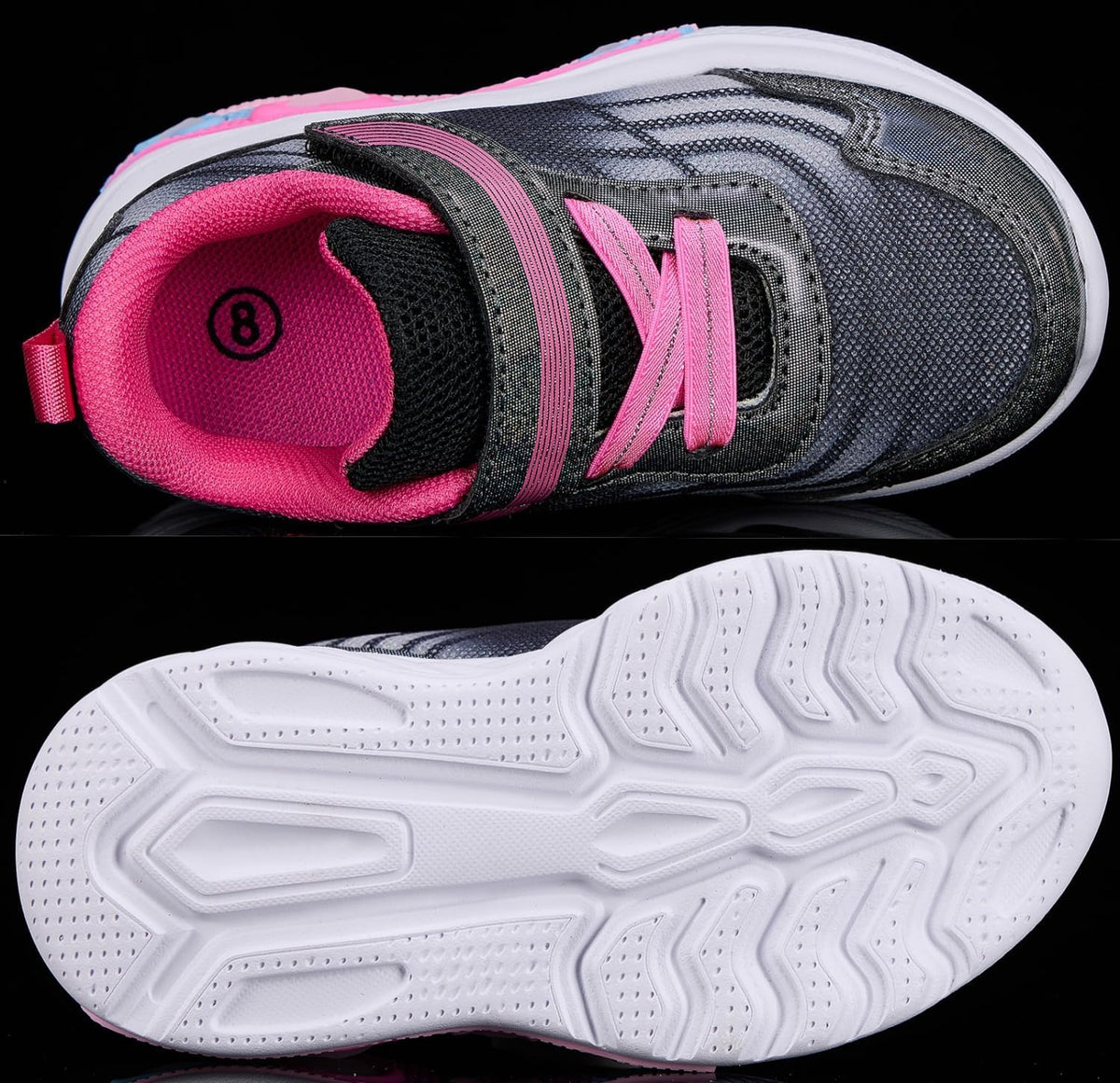 Toddler Girls Light up Shoes Kids LED Sneakers