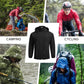 Men'S Light Rain Jacket Packable Waterproof Raincoat Windbreaker