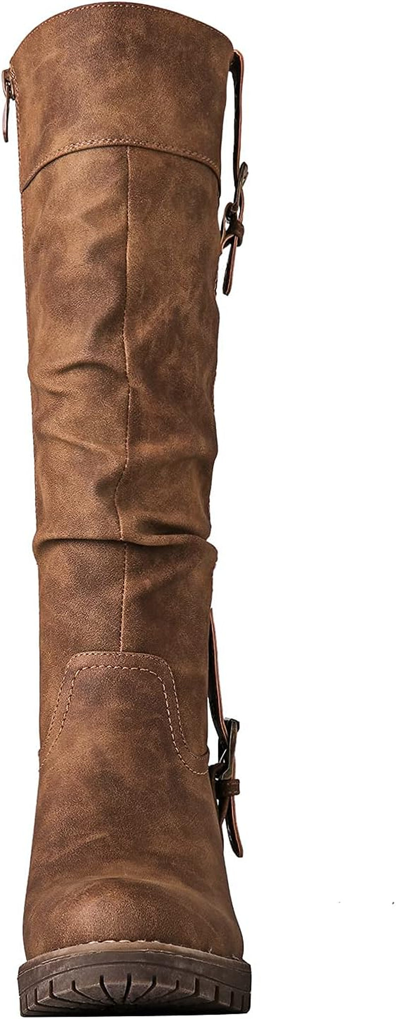 Women’S Knee-High Riding Boots Tall Fashion Boots with Chunky Low Heel & Side Zipper Everyday Wear Casual Boots for Women