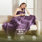 Heat Blanket 72”X84” Full Size,Soft Flannel & Sherpa Reversible Electric Blanket with 10 Heat Settings,12 Timer Setting and 8 Hours Auto-Shut Off,Etl Certified Machine Washable,Purple
