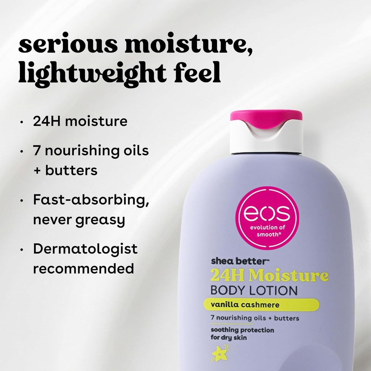 Shea Better Body Lotion- Vanilla Cashmere, 24-Hour Moisture, 16 Fl Oz