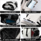 Leather Laptop Backpack for Men Vintage Backpack Fits 15.6" Laptop Waterproof Drawstring Backpack for Travel Daily Business White