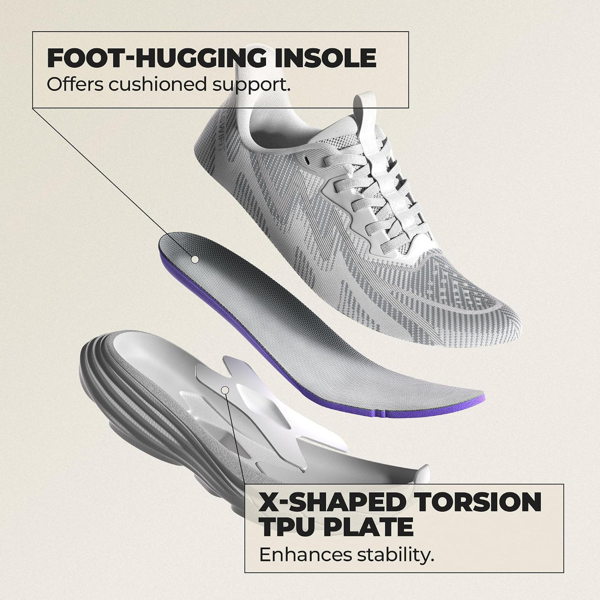 Women'S Slip on Walking Shoes Running Sneakers