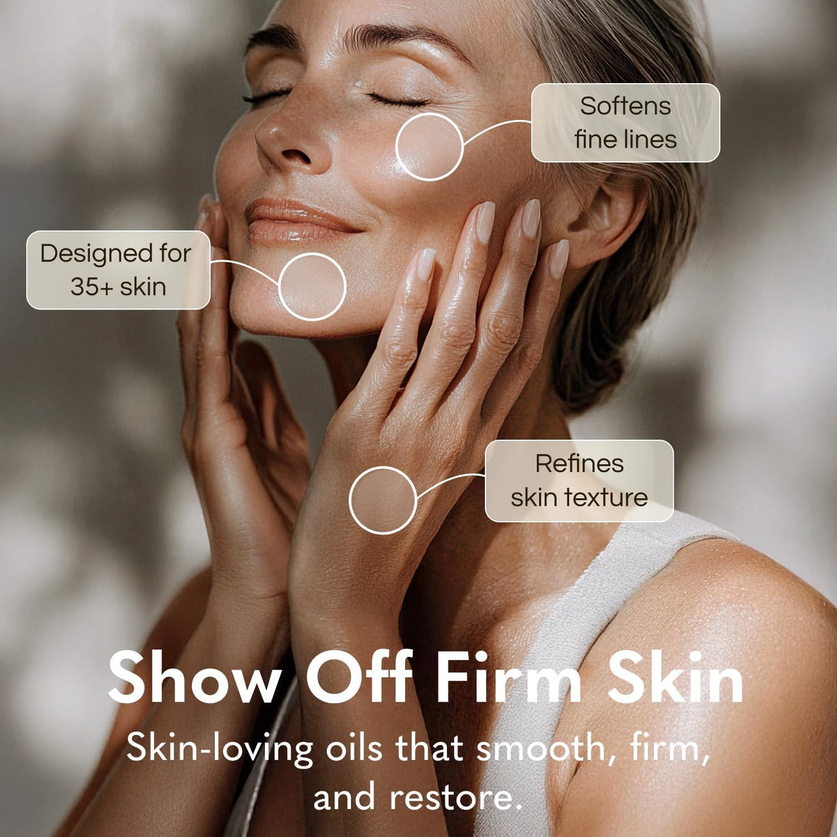 Silk Body Oil Women - Firming anti Aging Moisturizing Formula, Crepey Skin Hydrating after Shower, Scented Organic Blend Premium Skincare