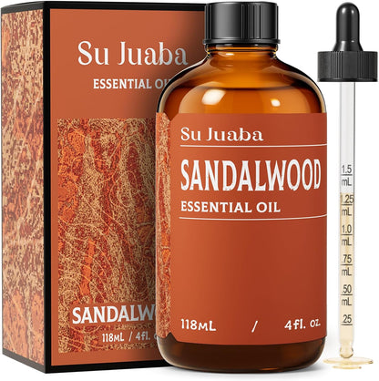 Sandalwood Essential Oil for Diffuser, Skin & Body, DIY Fragrance