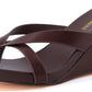 Mona Slip-On Lightweight Womens Sandals, Comfortable Wedge Flip Flops for Women with Crossover Strap