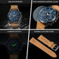 Mens Watches Analog Quartz Chronograph Waterproof Wrist Watches for Men Fashion Business Work Casual Sport Designer Dress Watch with Calendar Elegant Gifts for Men