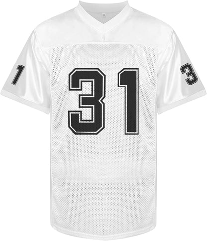 Men'S No Name Football Jersey #1#11#26#31 White Stitched