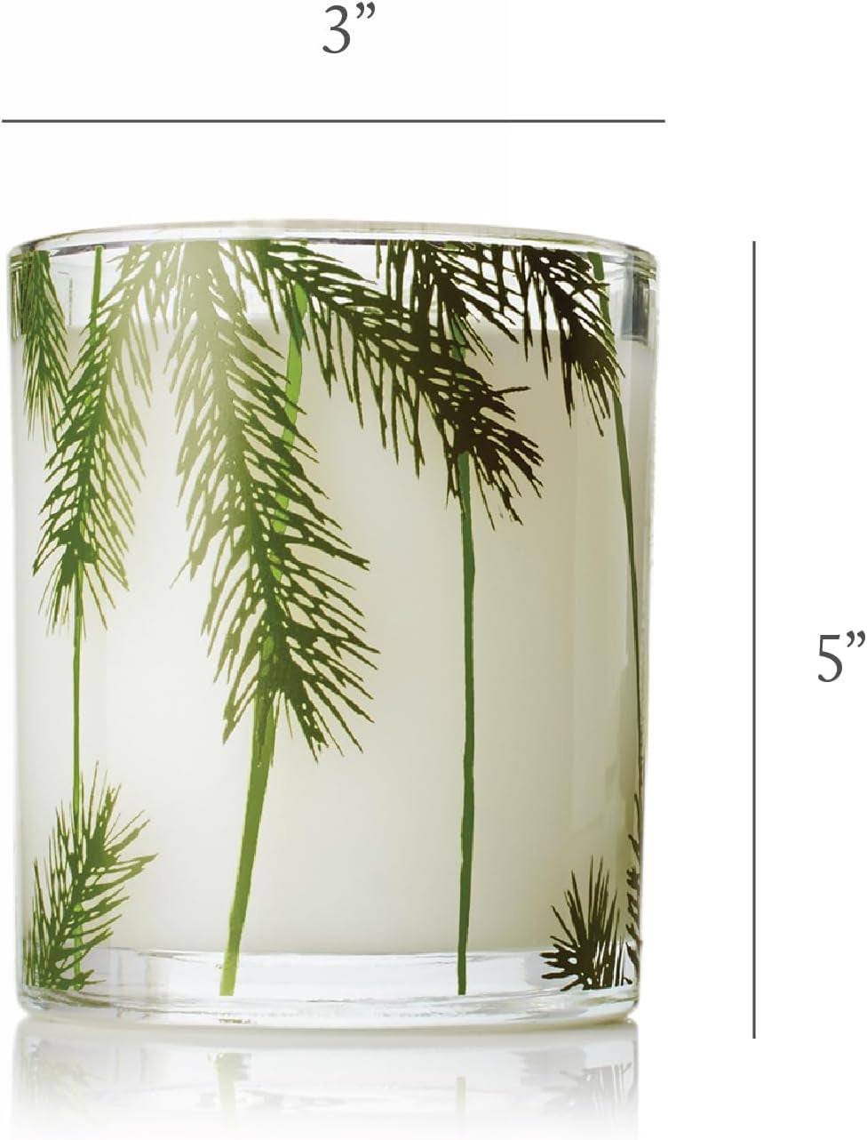 Thymes Frasier Fir Pine Needle Candle – Holiday Candles for Home Scented with Notes of Crisp Siberian Fir, Cedarwood & Sandalwood – Christmas Decor (6.5 Oz)