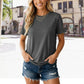 Womens 3 Pack Basic T Shirts Summer Tops 2026 Short Sleeve Tees Comfy Casual Vacation Clothes