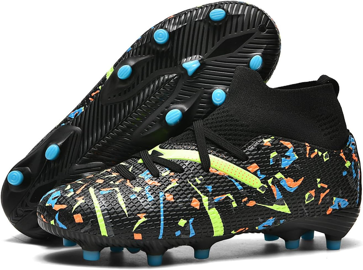 Kids Soccer Cleats Boys Girls Turf Traning Football Shoes