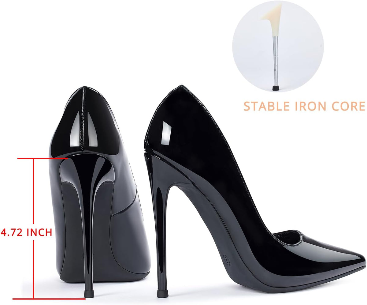 Women'S 4.7 Inch Pumps Pointy Toe Stiletto Sexy High Heels Work Party Wedding Shoes
