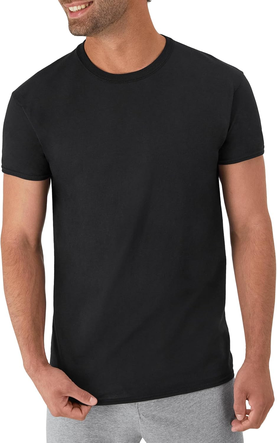 Men'S Undershirt Packs, Stay-Tucked Soft Cotton Undershirts, Best Undershirts for Men, White/Black/Asstd Multipacks