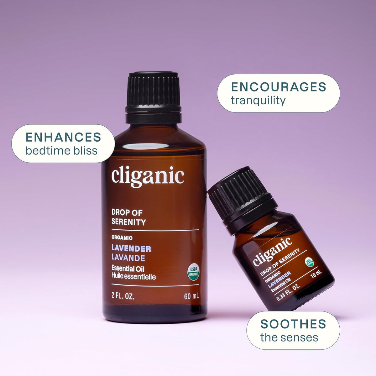 Organic Lavender Essential Oil for Diffuser, 100% Pure 1 Fl Oz