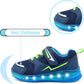 Toddler Boys Girls Light up Shoes LED Flashing Lightweight Mesh Breathable Adorable Running Sneakers for Toddler and Little Kid