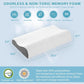 Cooling Pillows Queen Size Set of 2, Memory Foam Bed Pillows for Sleeping, Ergonomic Cervical Pillow for Neck and Shoulder Pain Relief, with Pillowcase（Grey）