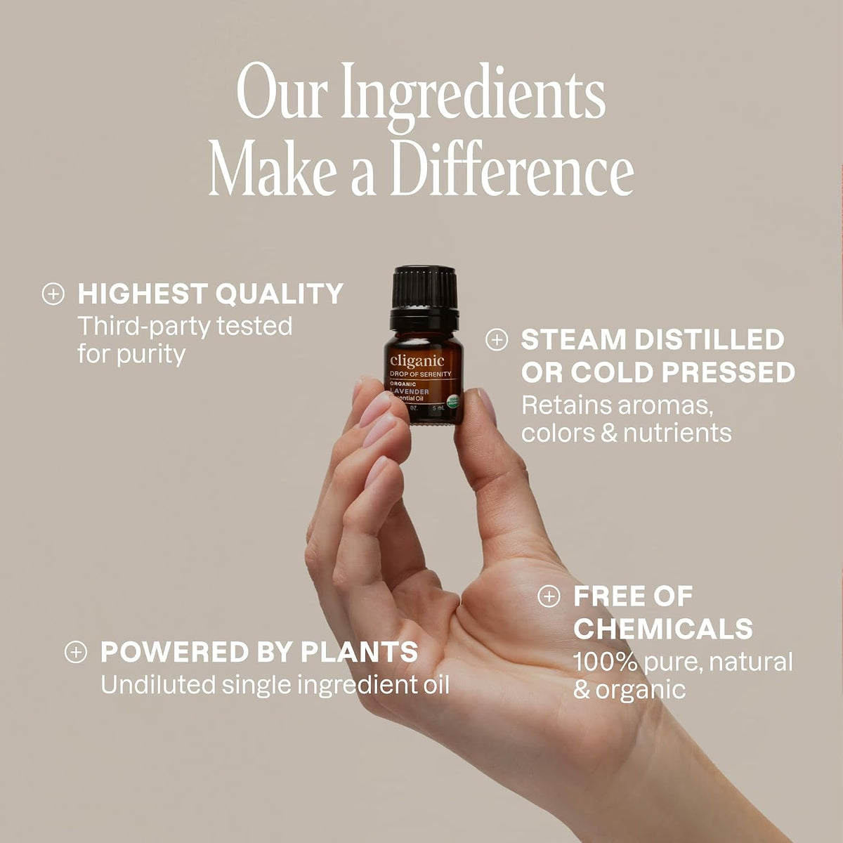 Organic Essential Oils Set for Home Diffuser, 100% Pure, Top 8