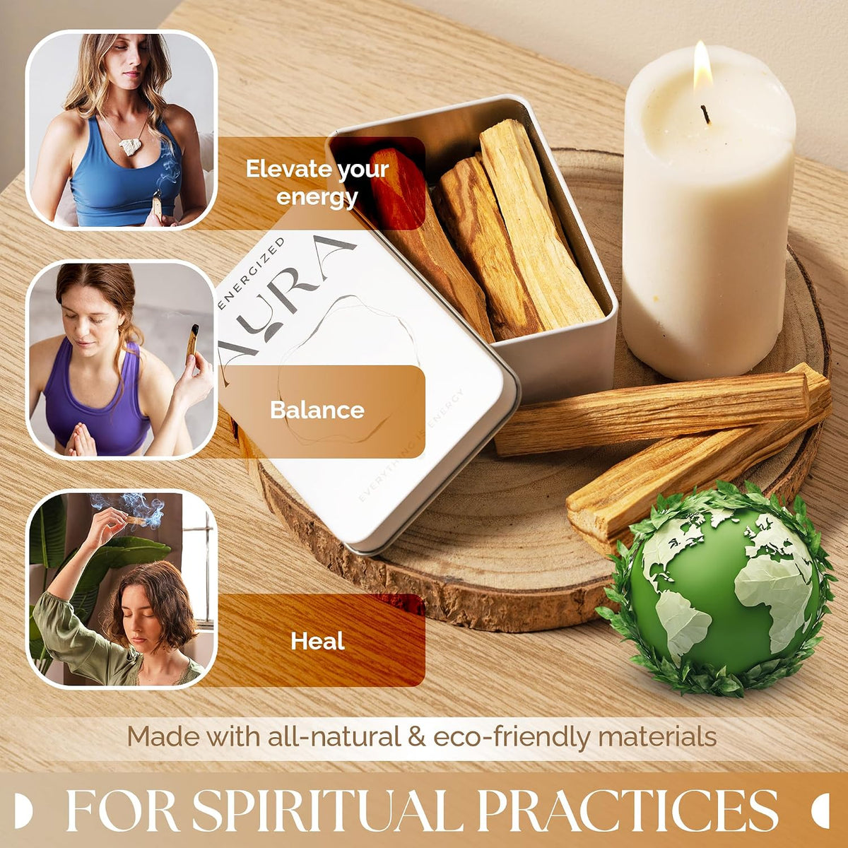 Palo Santo Sticks - Palo Santo Stick - Authentic Real Palosanto - Premium Palosanto - Smudging - from Peru - Palo - 8 Sticks
