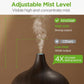 400Ml Aromatherapy Essential Oil Diffuser 10 Oils Gift Set, Dark