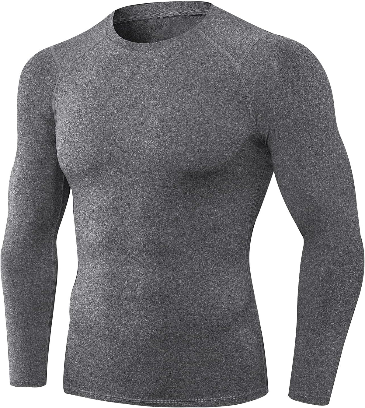 1/3 Pack Men'S Compression Shirts Long Sleeve Athletic Workout Base Layer Quick Dry Fit Basketball Football Tops Undershirts