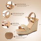 Wedges Heels Sandals for Women- Open Toe Espadrille Platform Sandal
