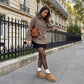 Hip-3 Genuine Suede Leather Ankle Boots for Women – Pull on Cozy Faux Fur Boots Womens Shoes with Comfortable Memory Foam
