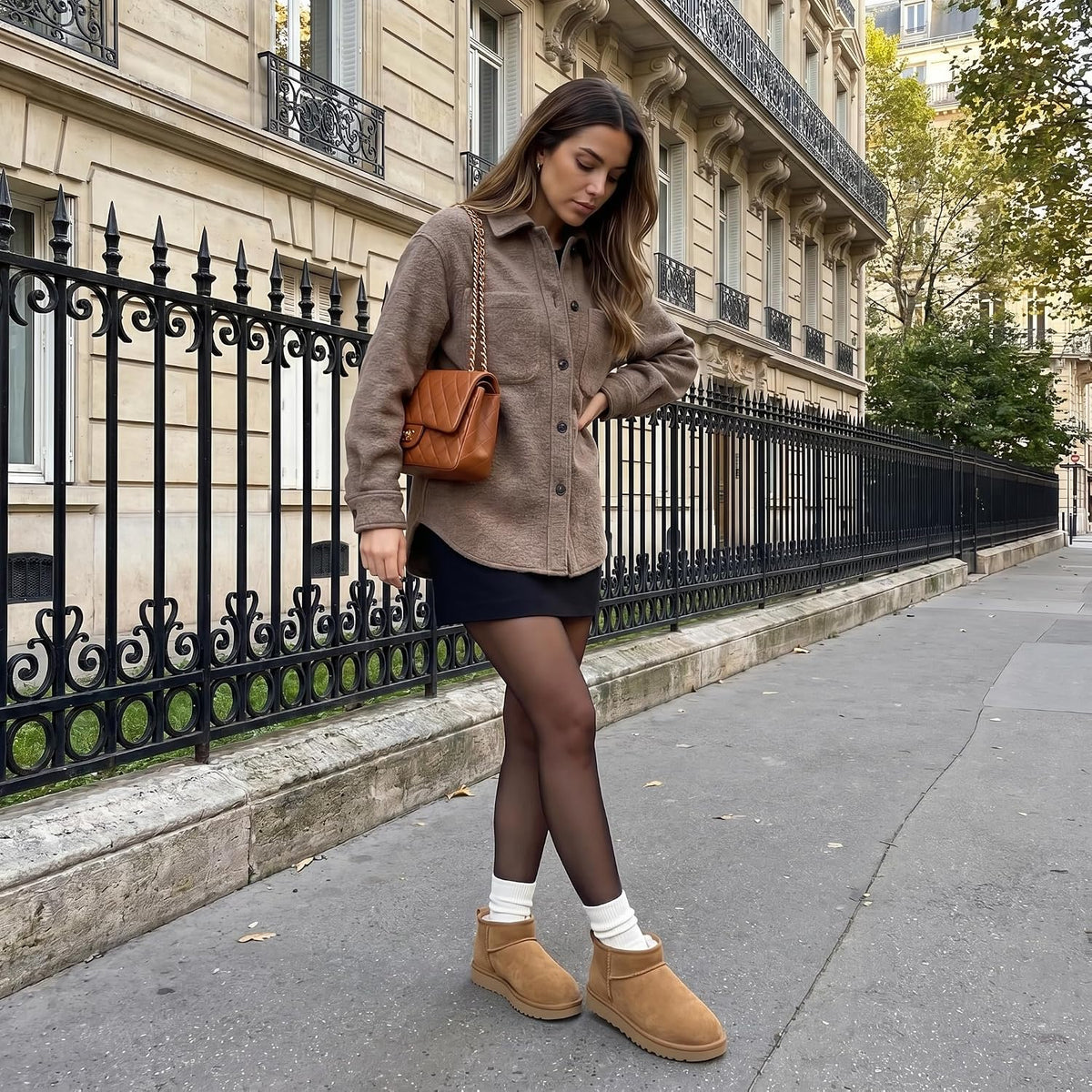 Hip-3 Genuine Suede Leather Ankle Boots for Women – Pull on Cozy Faux Fur Boots Womens Shoes with Comfortable Memory Foam