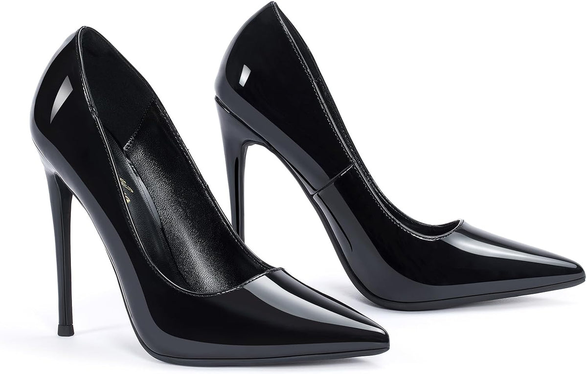 Women'S 4.7 Inch Pumps Pointy Toe Stiletto Sexy High Heels Work Party Wedding Shoes