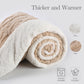 Electric Heated Blanket, 3D Pattern Design, Twin Size Sherpa Super Cozy Heated Blanket with 5 Heating Levels & 10 Hours Auto Off, Beige