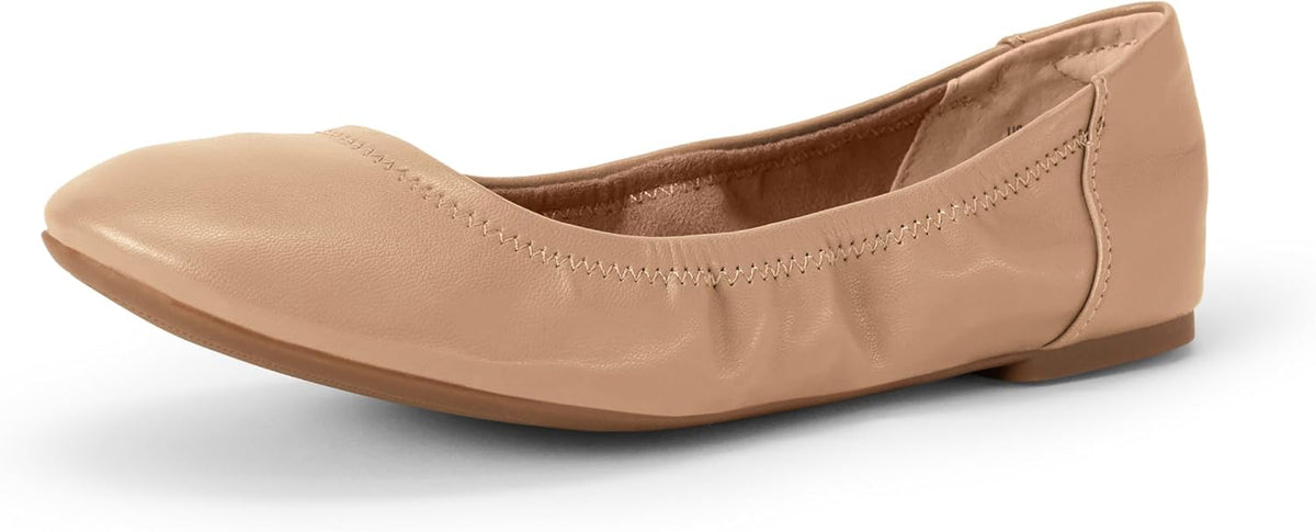 Women'S Comfortable round Toe Ballet Flats, Cushioned Memory Foam