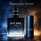 Men’s Perfume Set 2-in-1 Spray & Solid Cologne Long Lasting Fresh Woody Scent Portable Travel Date Fragrance Gift for Men