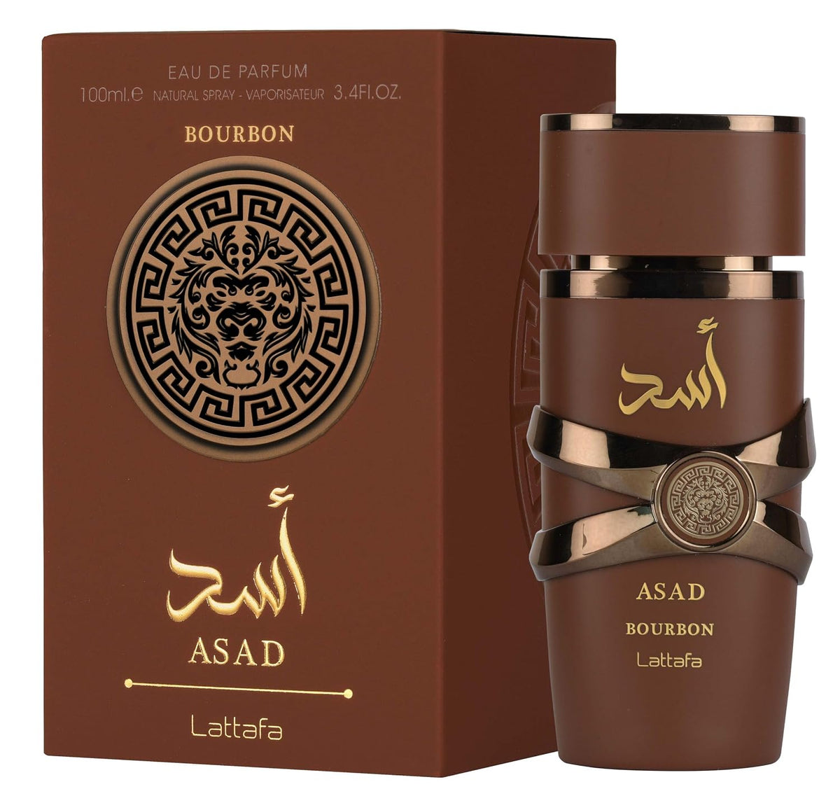 Asad Bourbon for Unisex Eau De Parfum Spray, 3.4 Ounce / 100 Ml