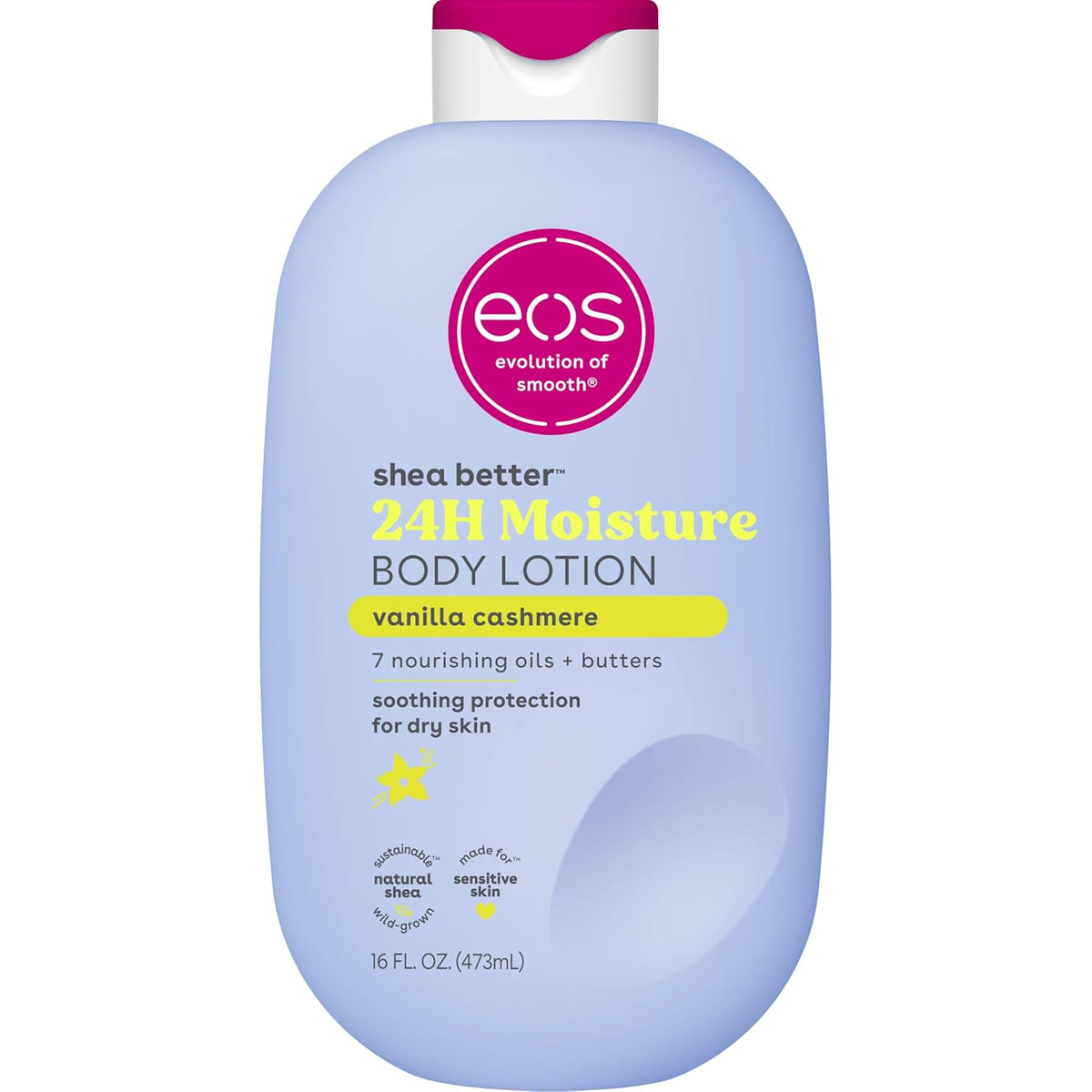 Shea Better Body Lotion- Vanilla Cashmere, 24-Hour Moisture, 16 Fl Oz