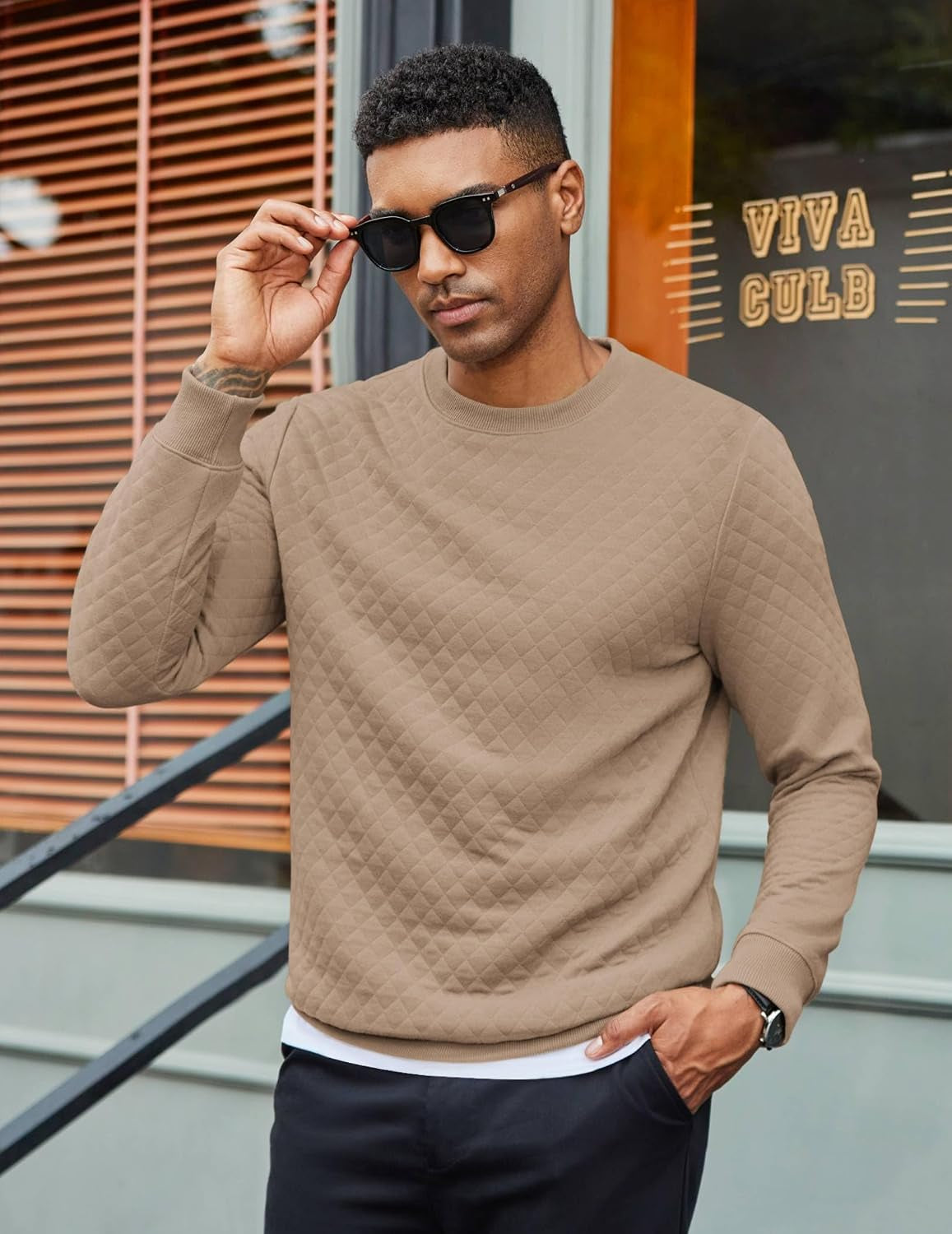 Men'S Crewneck Sweatshirts Long Sleeve Casual Pullovers Sweaters
