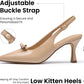 Women'S Closed Toe Heels Slingback Pumps Dress Shoes
