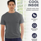 Men'S Undershirts Moisture Wicking Crewneck T Shirts 6 Pack